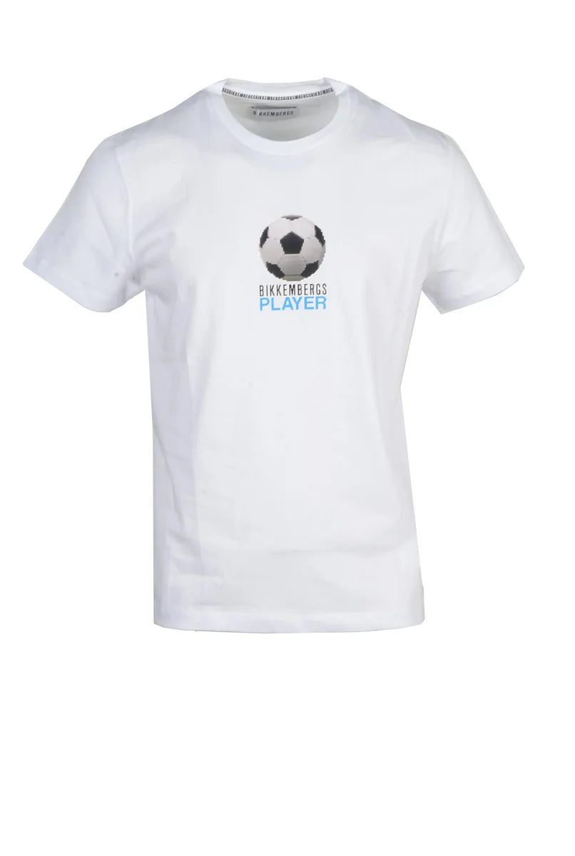 Bikkembergs T-shirt Cotone Stretch - Bianco