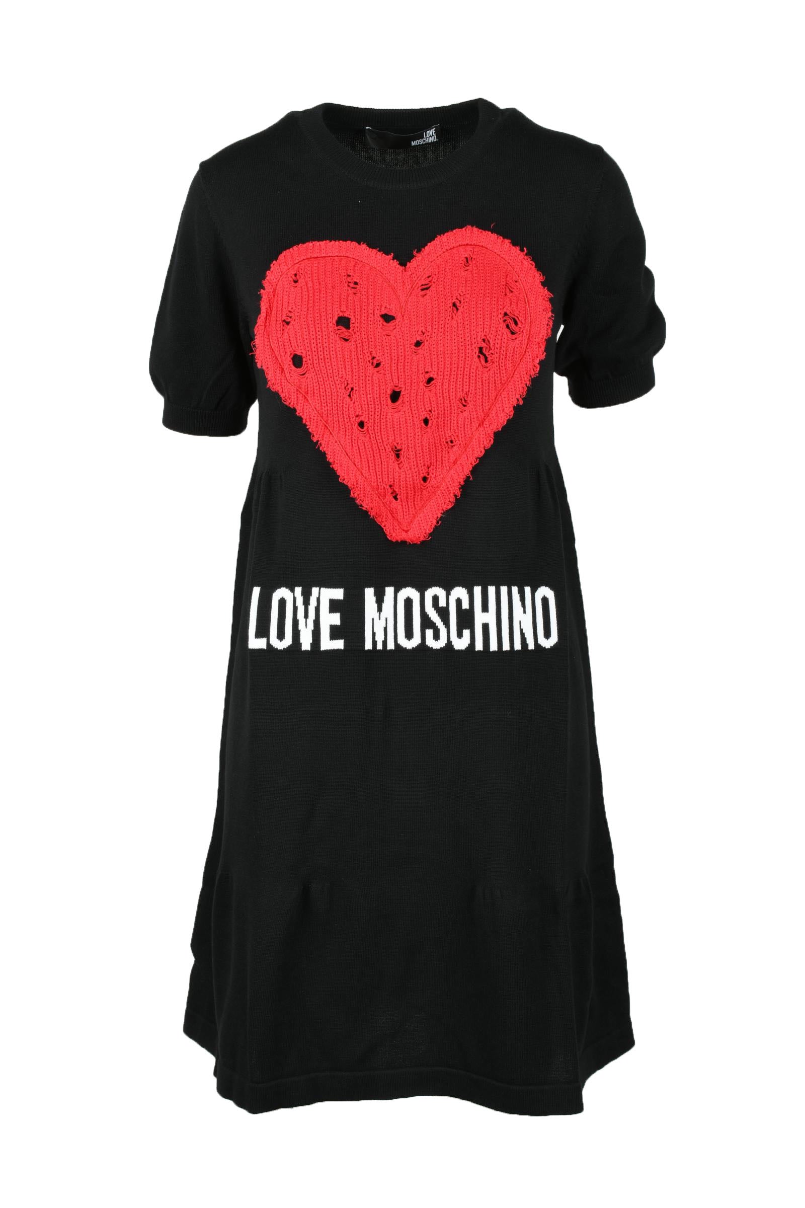 Love Moschino - Damen Cotton Tricoat Kleid