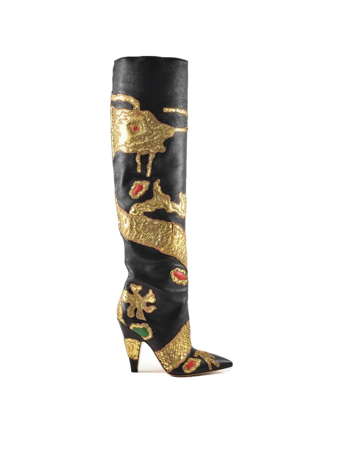 Valentino Garavani Python Boots - Black