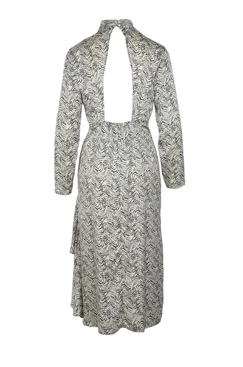 Weili Zheng Abito Poliestere - Bianco/Nero