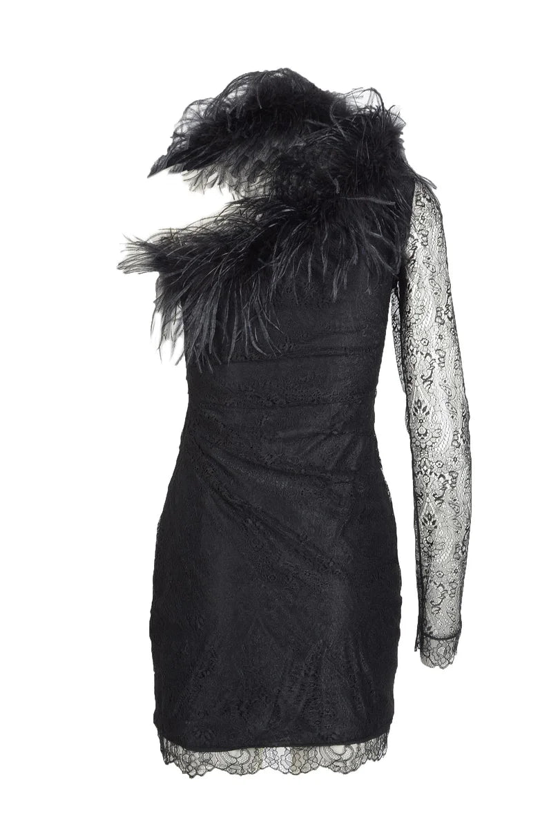 Patrizia Pepe Sera Abito Viscosa Poliammide - Nero