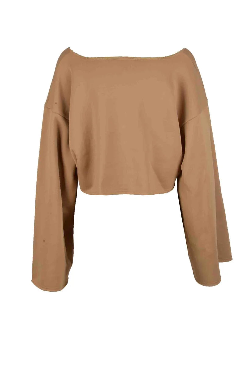 The Attico Felpa Cotone Poliammide - Beige