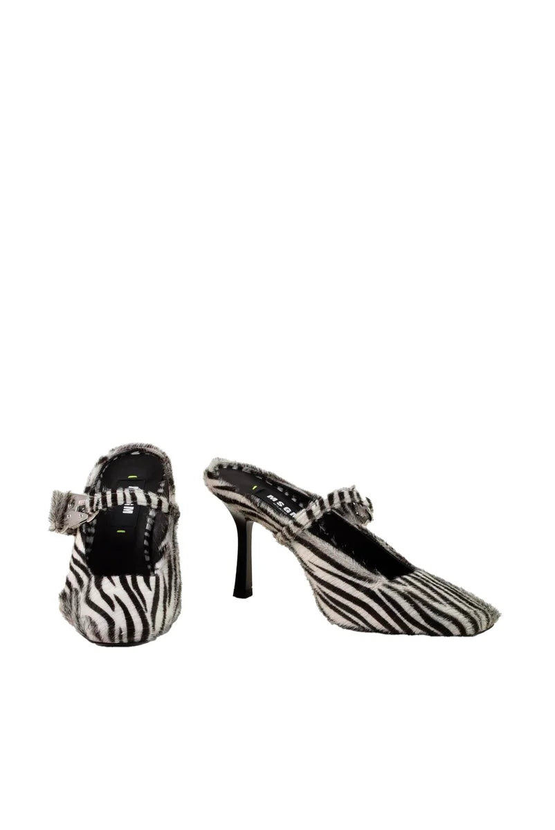 MSGM Scarpe Pelle - Nero/Bianco