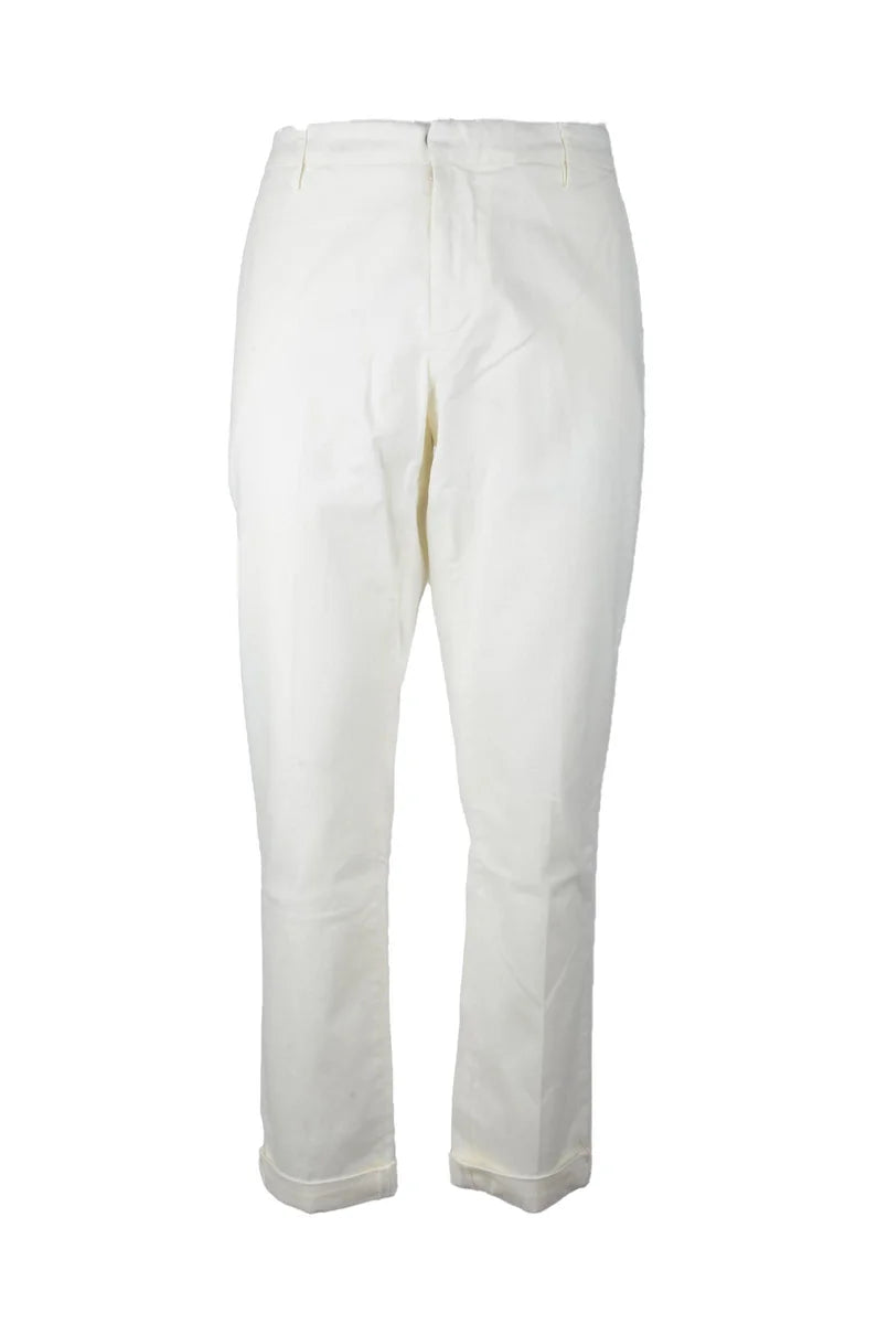 Dondup Pantaloni Cotone - Bianco