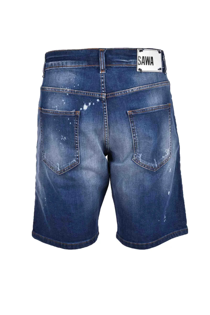 Takeshy Kurosawa Bermuda Denim - Blu