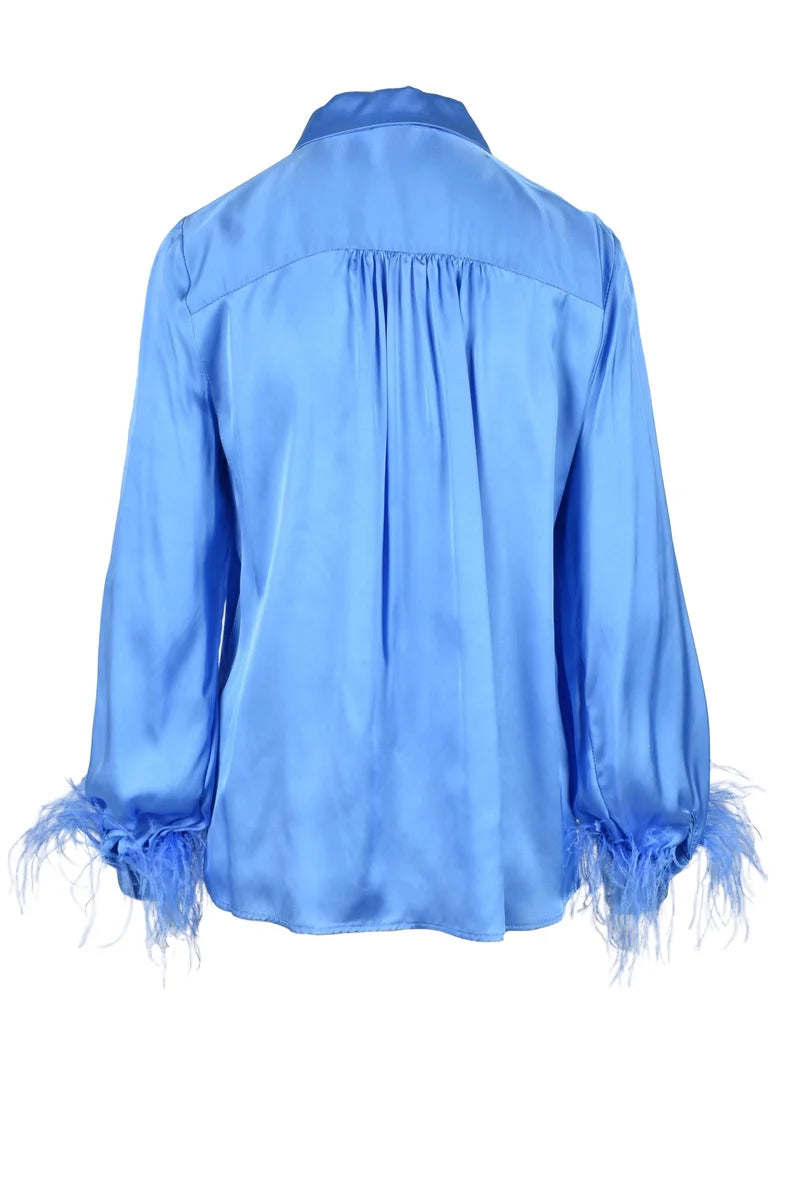Motel Viscose Shirt - Light Blue