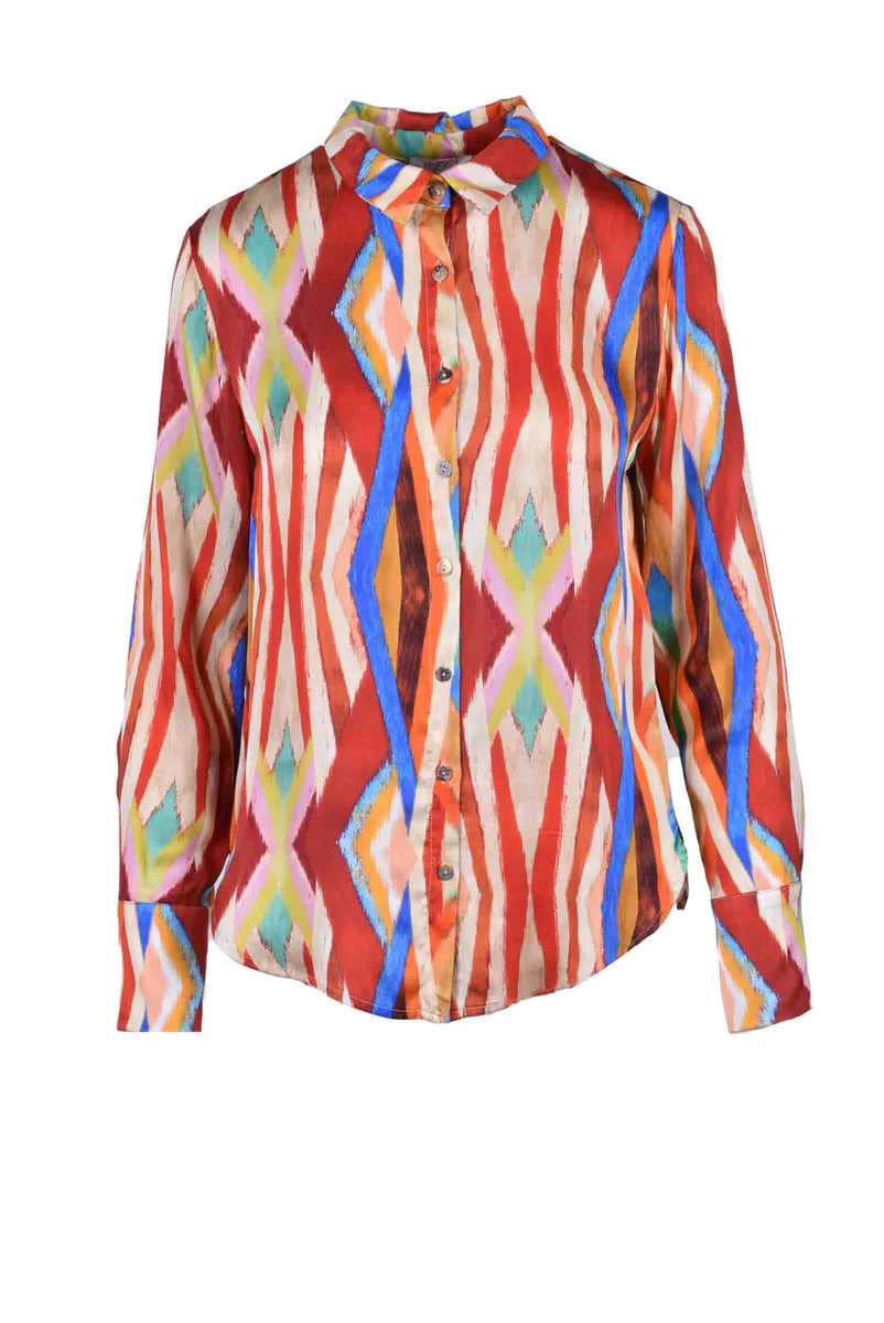 Motel Camicia Multicolore Viscosa - Multicolore
