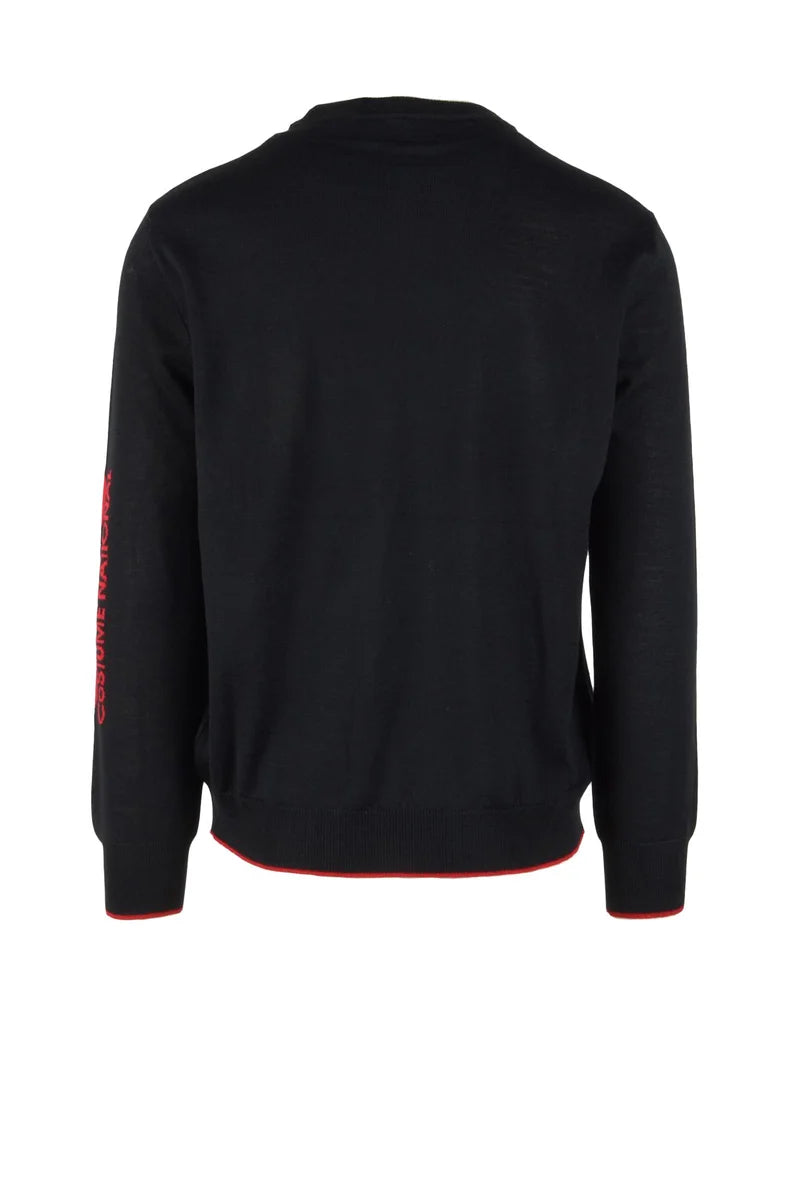 C N C Costume National Maglia Lana Acrilico - Nero