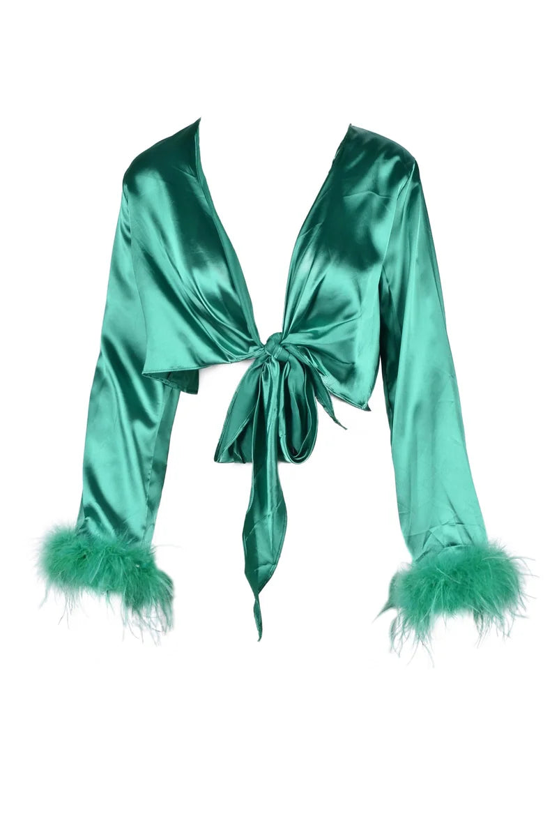 Vanessa Scott Camicia in Poliestere - Verde