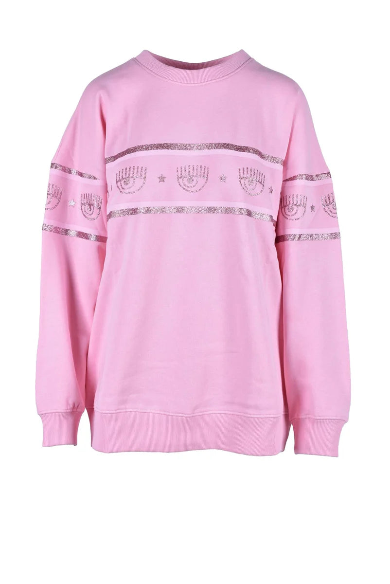 Chiara Ferragni Maglia Cotone - Rosa