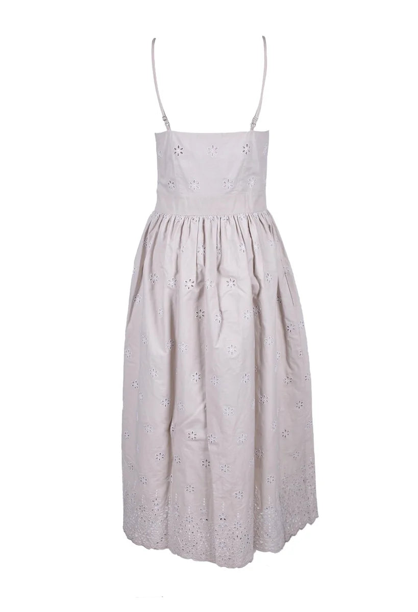 Semicouture Abito in Sangallo - Beige