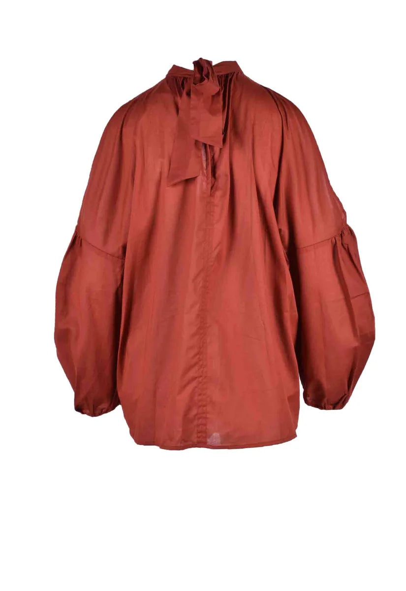 Erika Cavallini Blusa Cotone Marrone