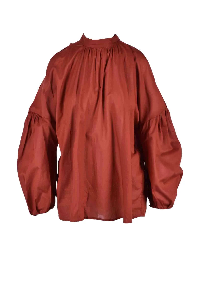 Erika Cavallini Blusa Cotone Marrone