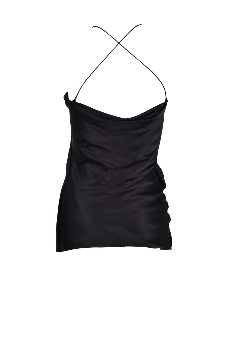 Erika Cavallini Triacetate Top - Black