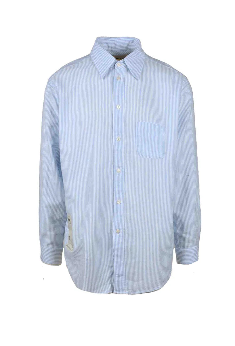 Haikure Oxford Shirt - White/Light Blue