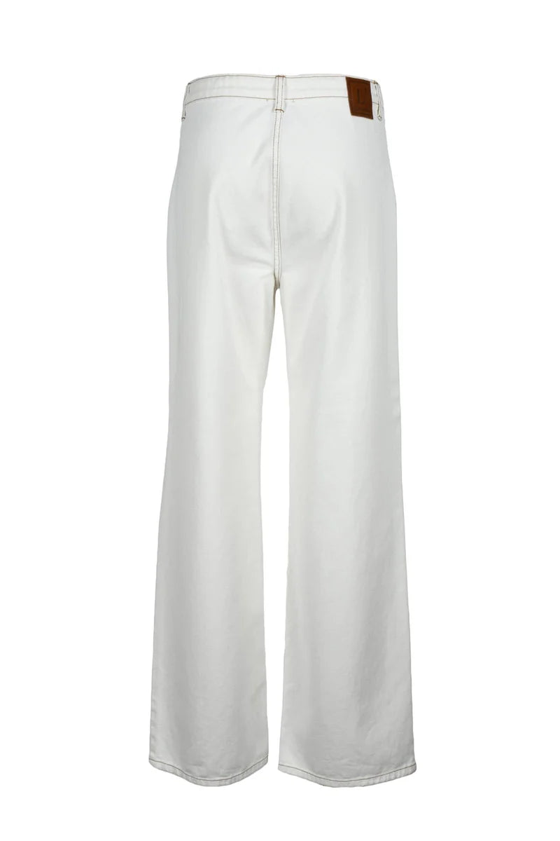 L Autre Chose Jeans Vita Alta - Bianco