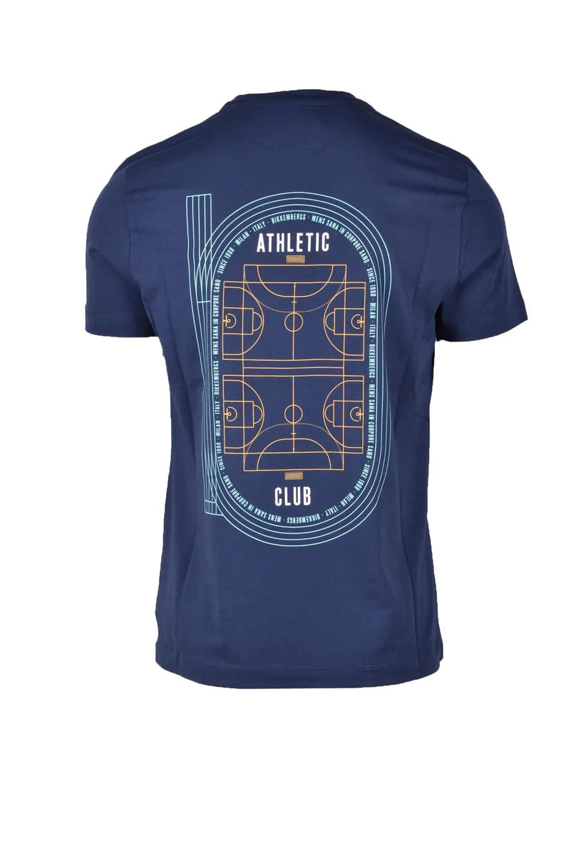 Bikkembergs T-shirt Cotone Stretch - Blu