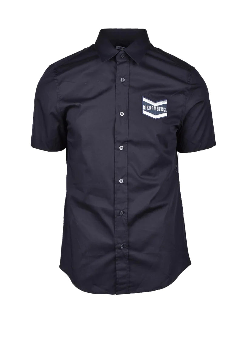 Bikkembergs Camicia Cotone Elastan - Nero