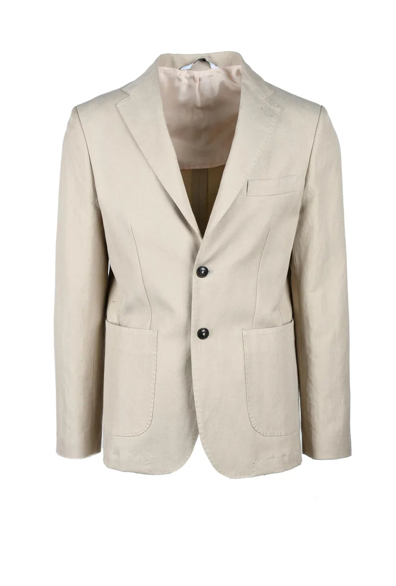 Bottega Martinese Giacca Cotone Sfiancata - Beige