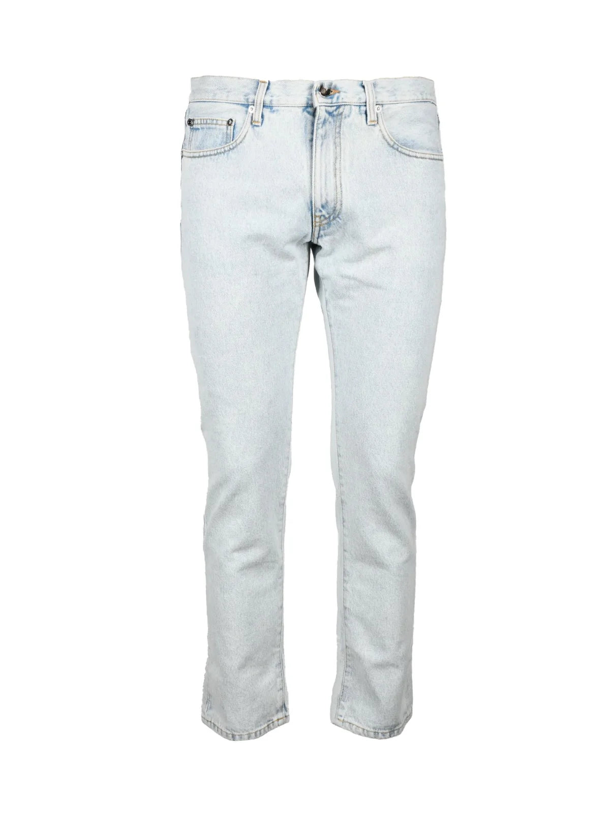 Off-White Jeans Gamba Dritta Diag Tab N-Arrow - Celeste