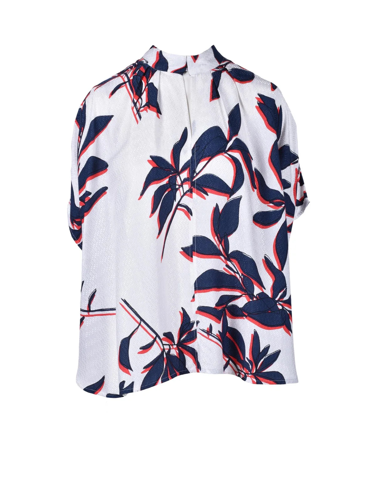 Attic And Barn Blusa Viscosa - Bianco/Blu