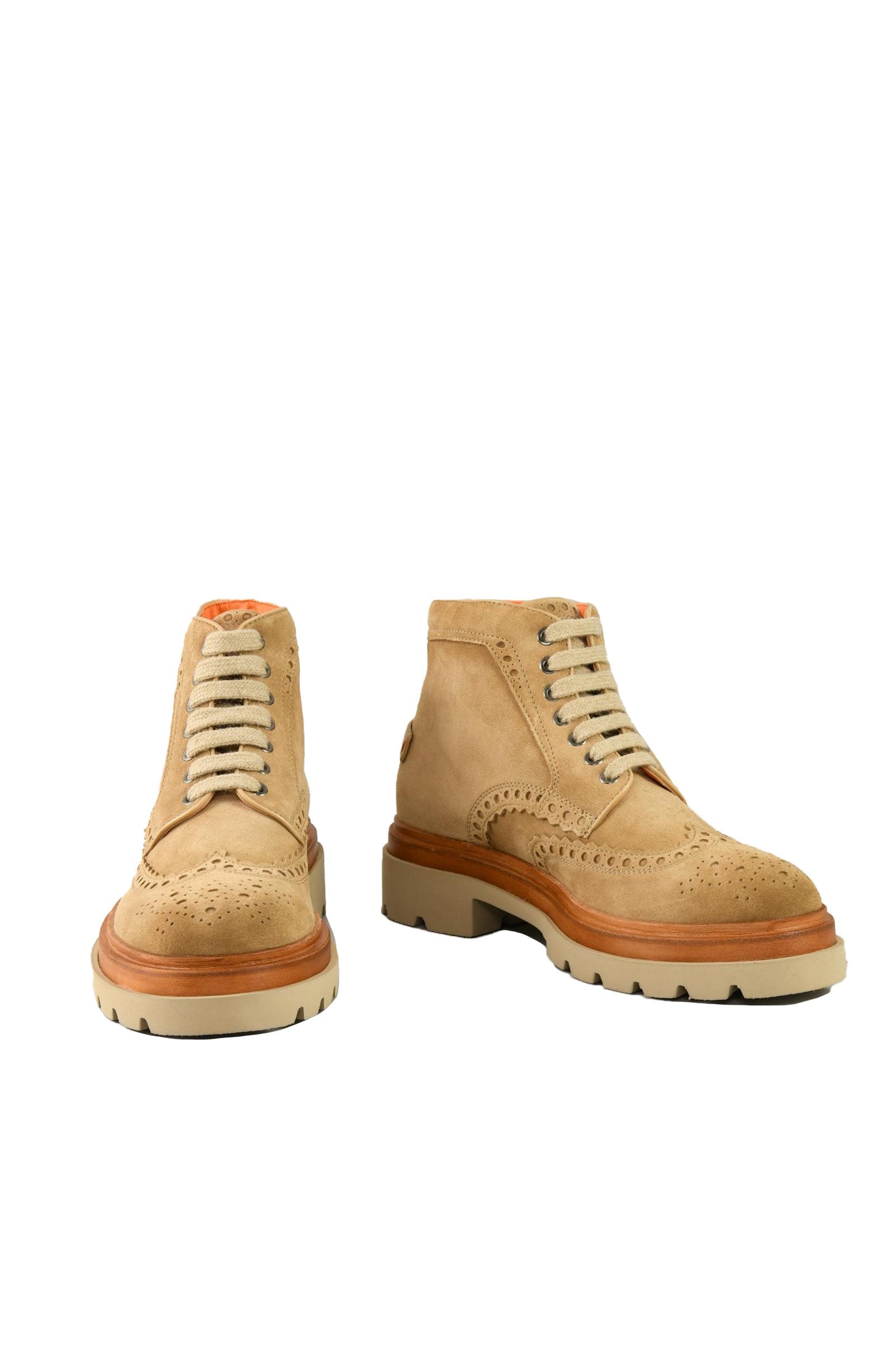 Stivaletto in pelle suede Santoni