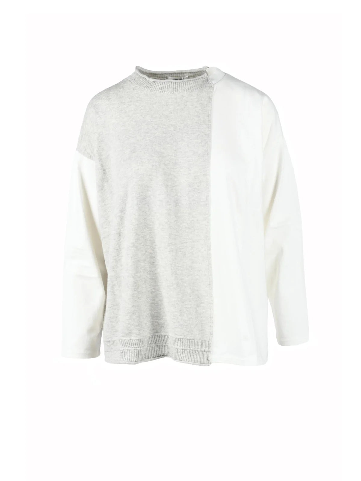 Plantation Patchwork Sweater - Pink/Grey