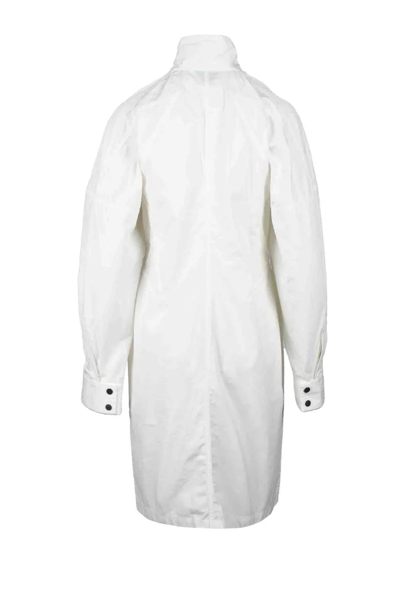 Bottega Veneta Abito Chemisier Cotone Viscosa - Bianco