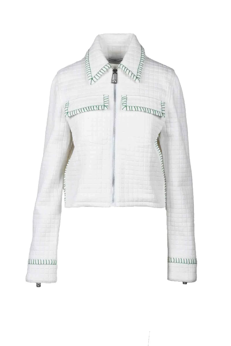 Bottega Veneta Giacca Matelassé Poliammide Cotone - Bianco