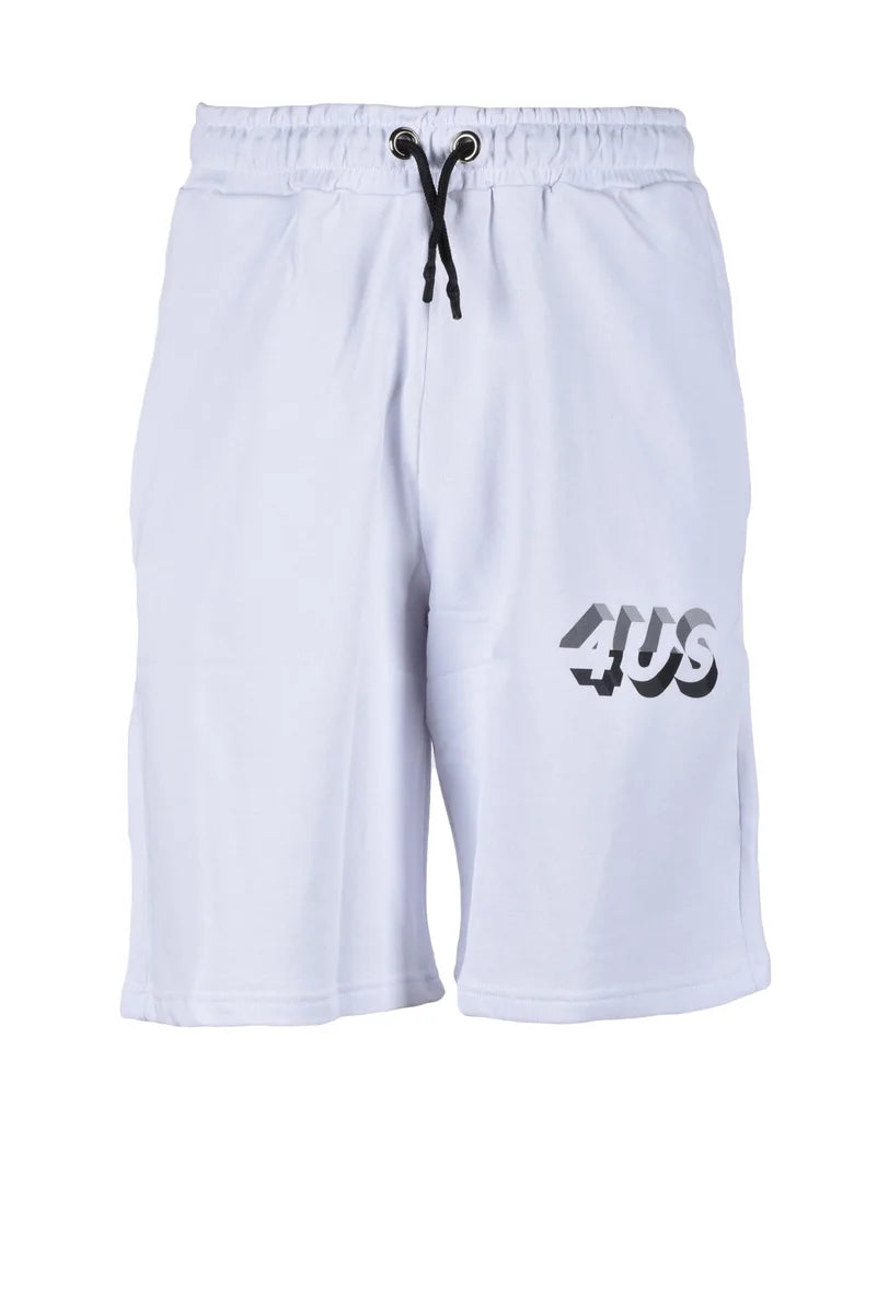 Paciotti 4us Bermuda Felpa Cotone - Bianco