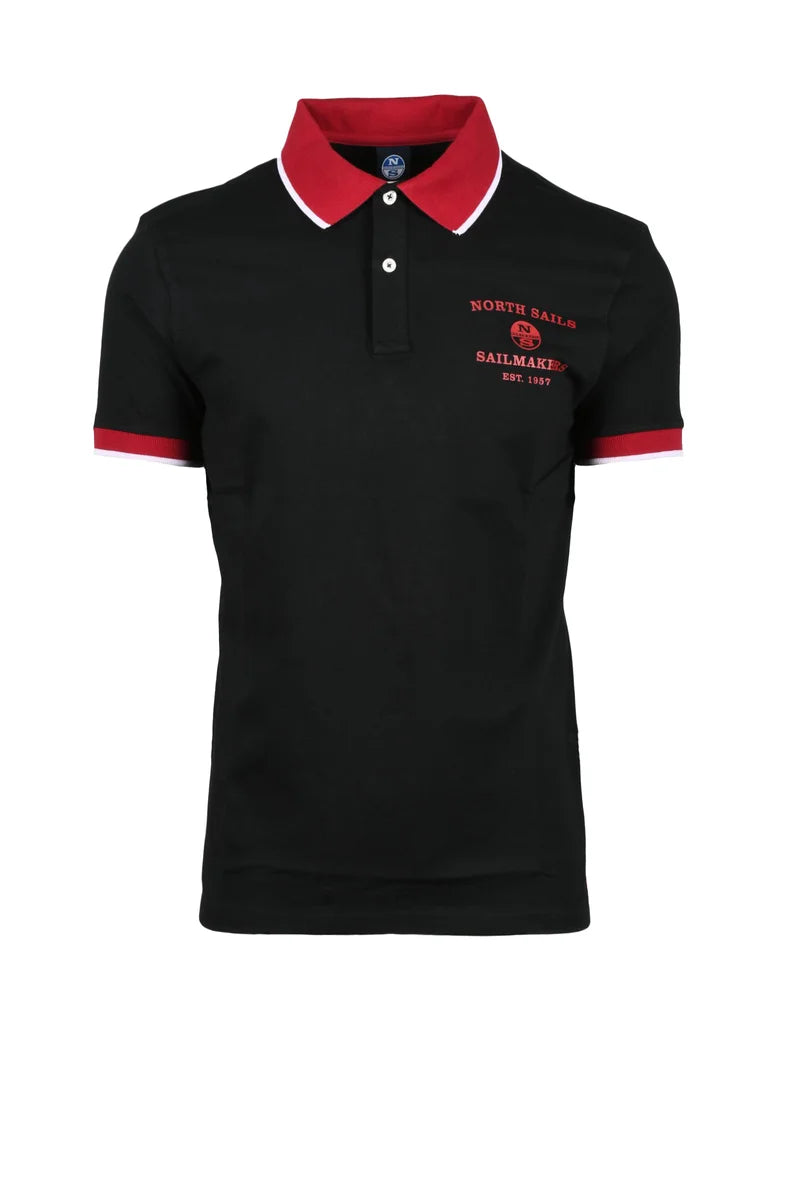 North Sails Polo Cotone Stretch - Nero