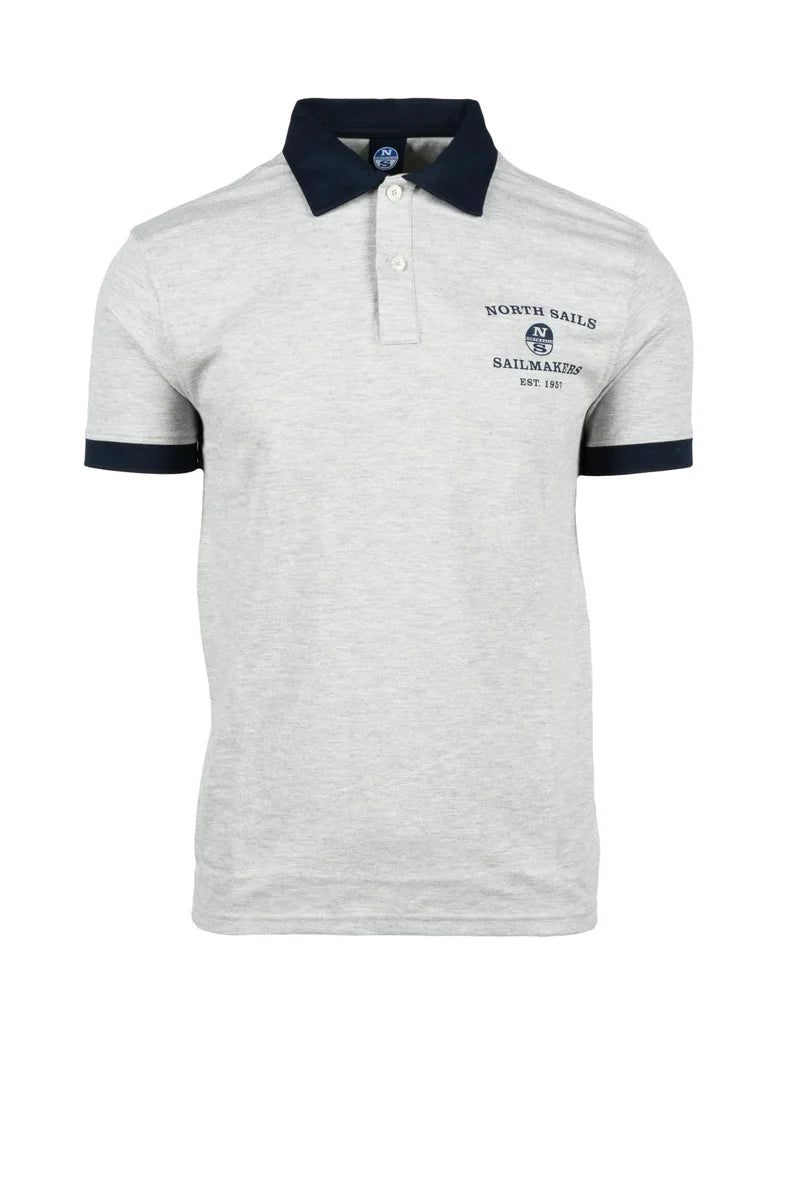 North Sails Polo Cotone Stretch - Grigio Chiaro