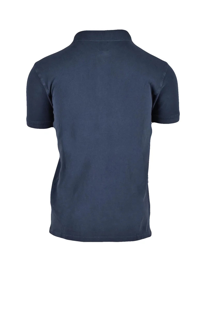 V2 Brand Polo Cotone - Blu