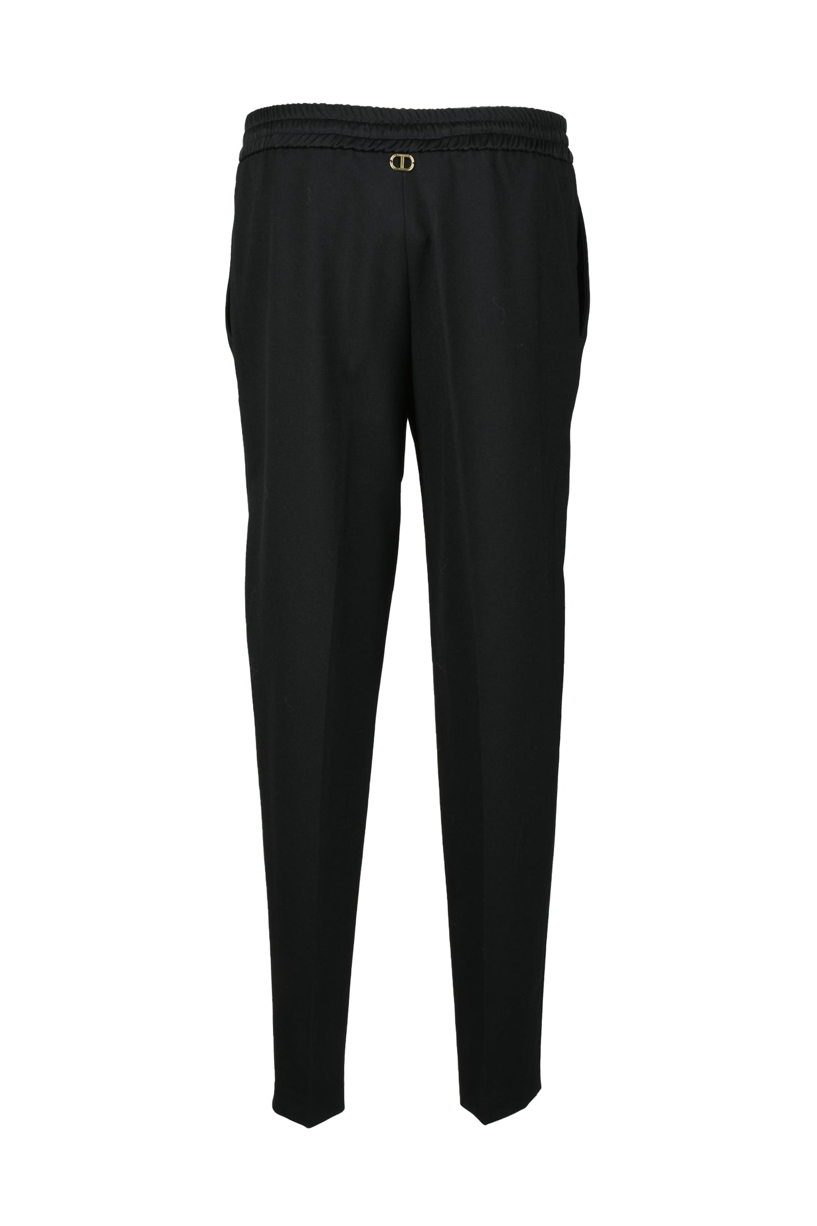 Twinset Pantaloni Lana Stretch - Nero