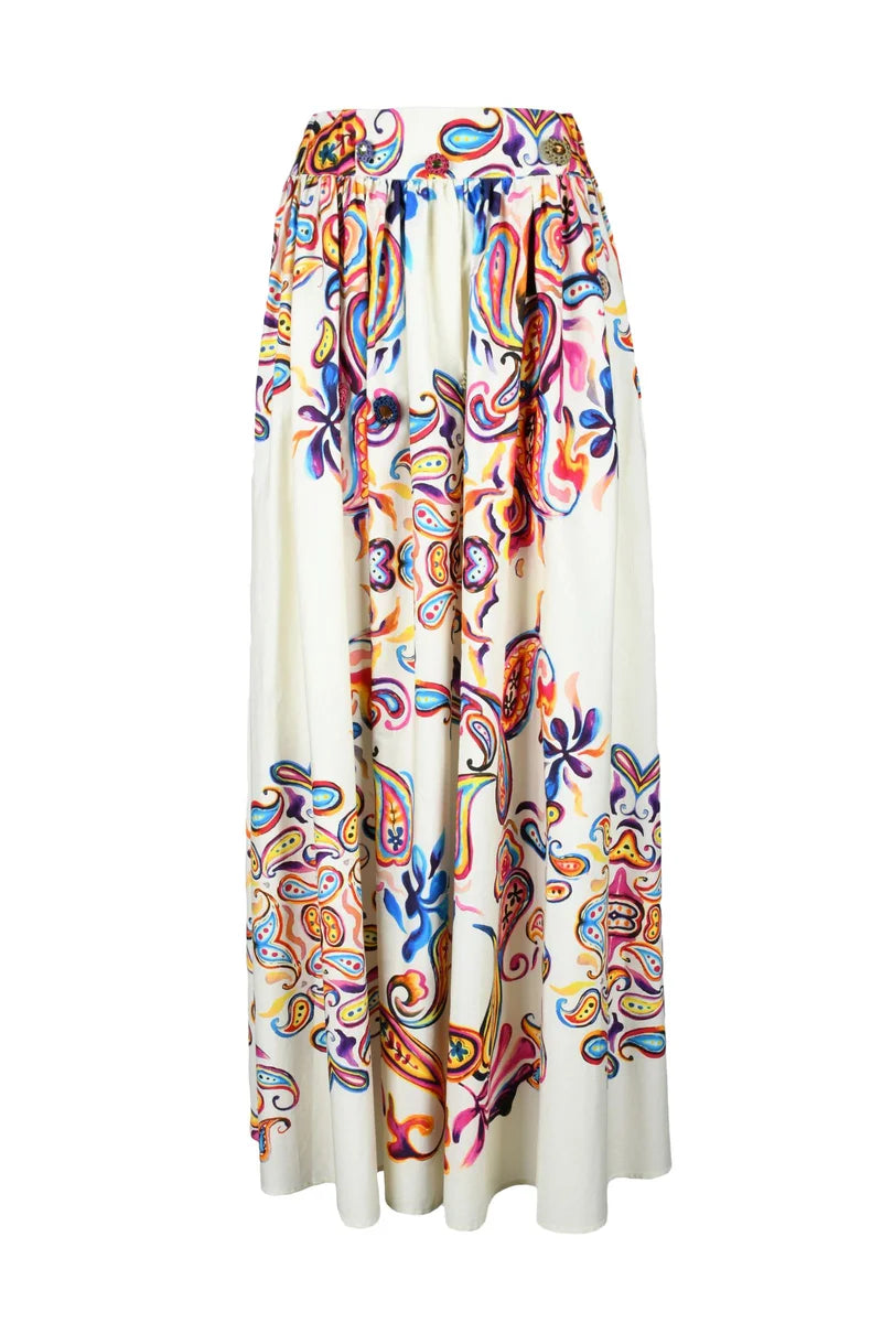 Co.go Gonna Cotone Lunga - Multicolore