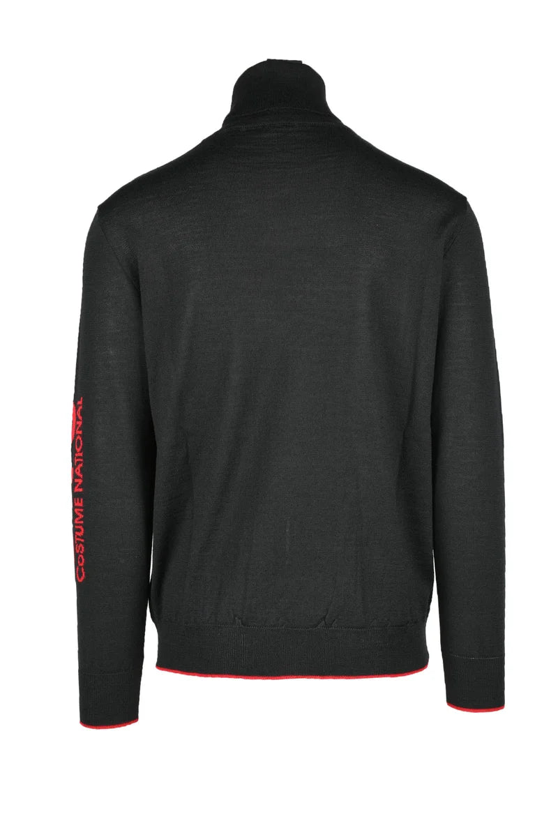 C N C Costume National Pullover Cashmere Misto - Nero
