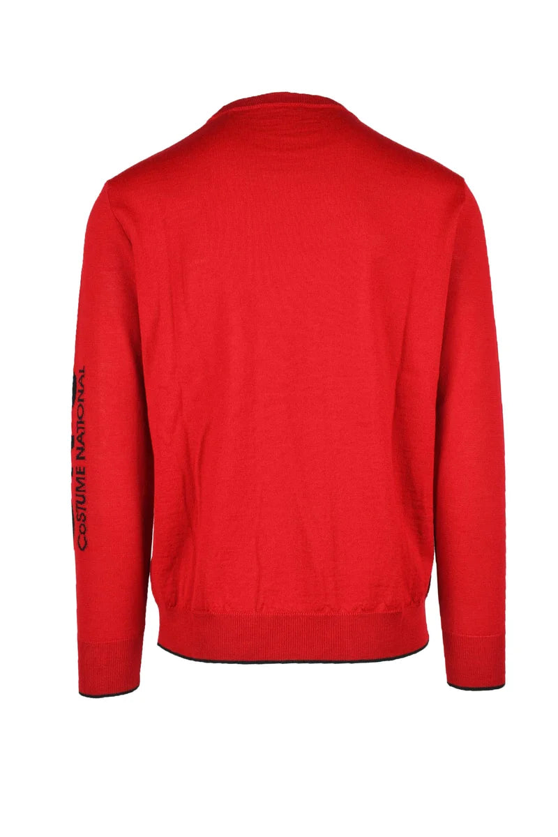 C N C Costume National Maglione Lana Acrilico - Rosso