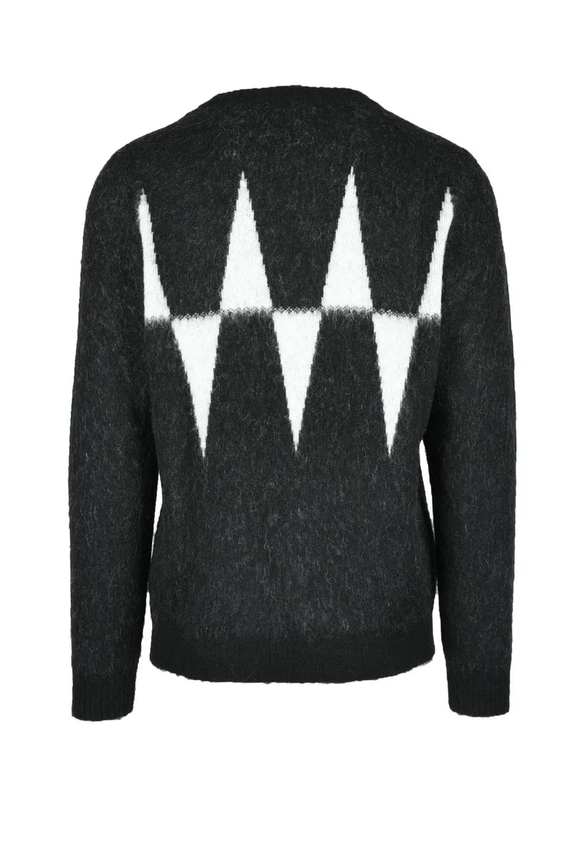 Costume National C. Maglia Uomo - Nero/Bianco