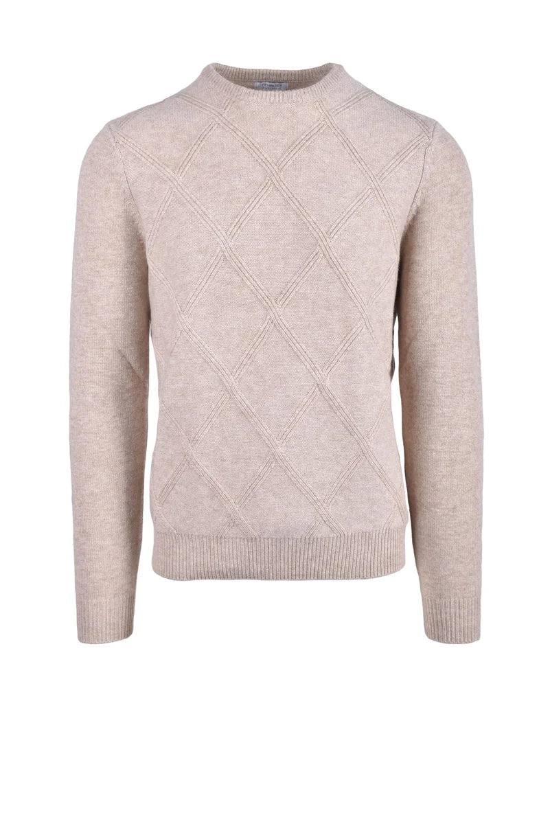 Malo Optimum Maglia Lana Cashmere - Beige