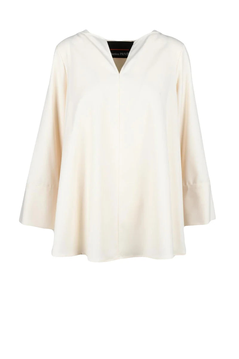 Collection Privee? Blusa Poliestere Rayon - Bianco