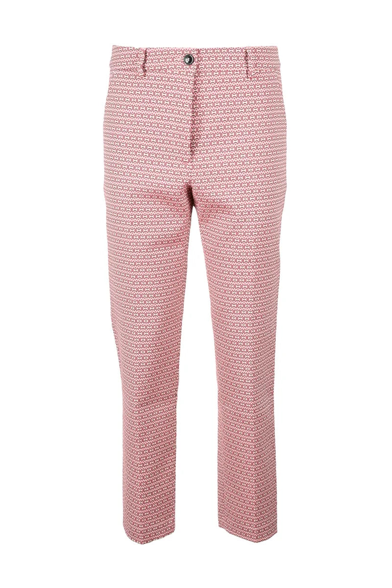Seventy Pantalone Cotone/Poliestere/Elastan - Beige/Fuxia
