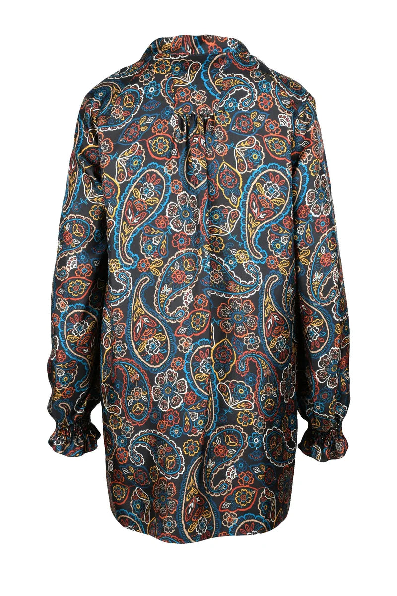 Trame Auree Camicia Seta Nero - Nero