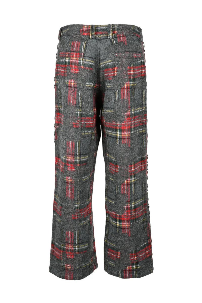 Vaquera Pantaloni Grigio/Rosso