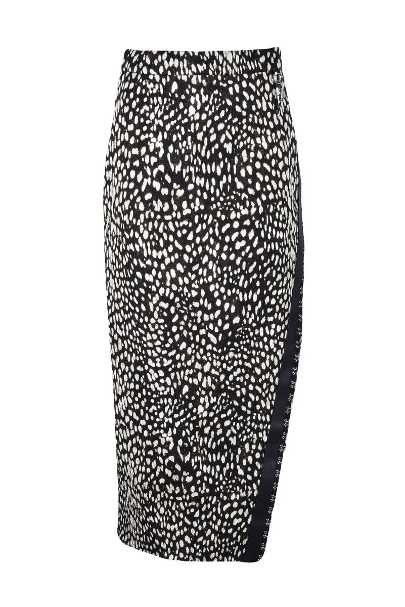Roberto Cavalli Gonna Lunga - Nero/Bianco