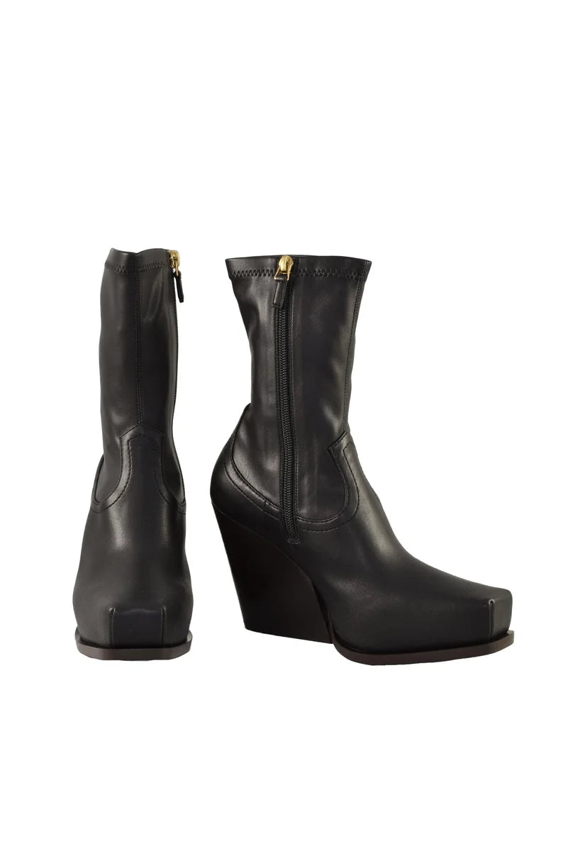 Stella McCartney Stivaletto Pelle - Nero