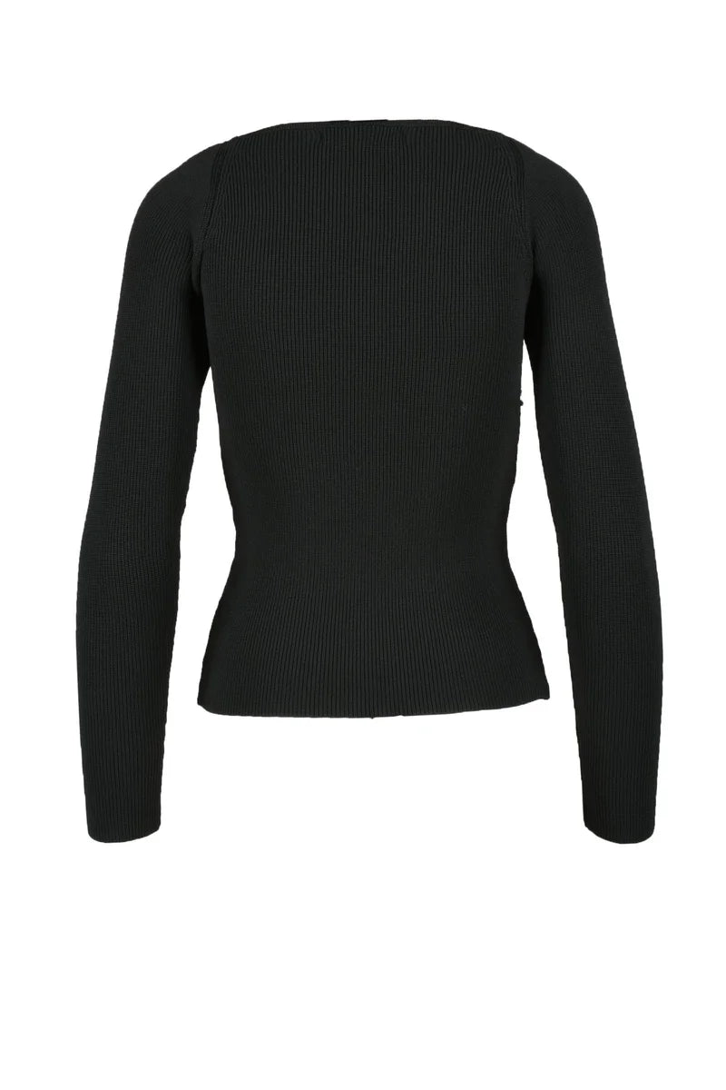 Anouki Maglia in Viscosa Stretch - Nero