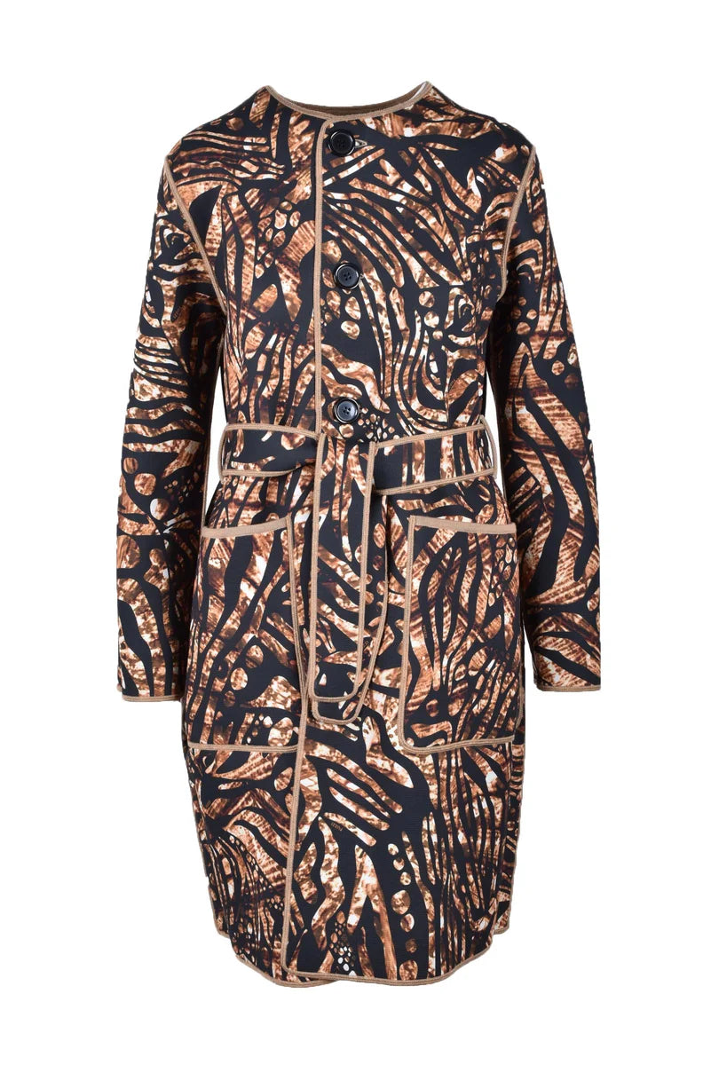 Fuzzi Cappotto Reversibile in Lana Vergine - Beige