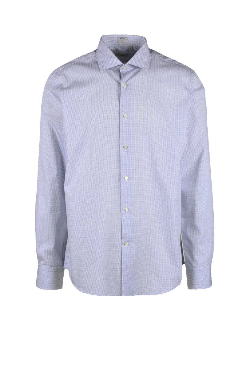 Himon S Camicia Cotone - Bianco/Blu