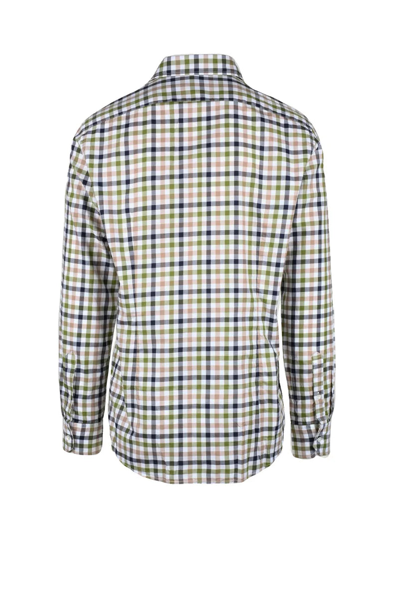 Himon S Camicia Uomo Bianco/Verde