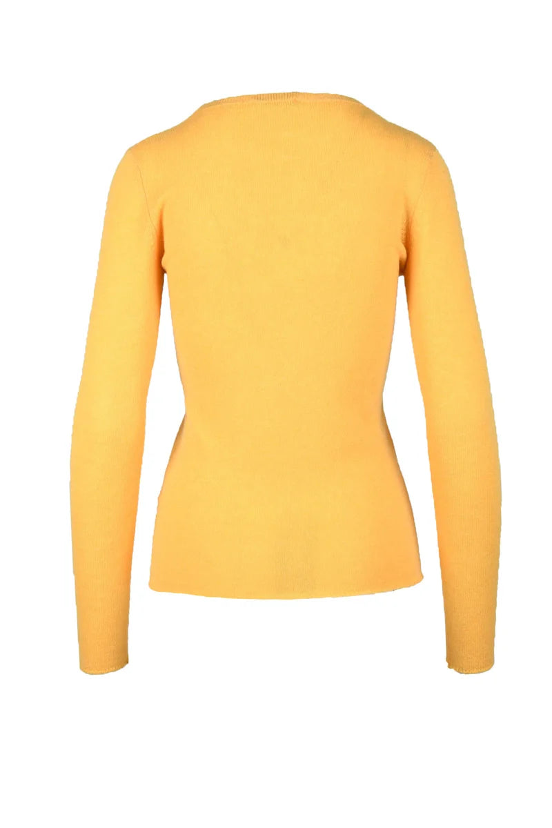 Mathilde Plume Maglia Cashmere - Giallo